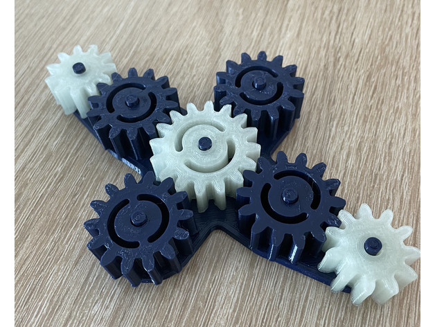 moving gears 3d printing 3D print model - Mito3D