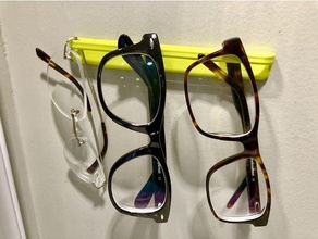 óculos cabide organização Óculos prateleira suporte oculos escuros parede 3d print model - Mito3D