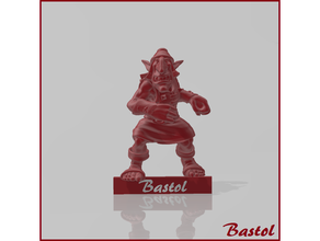 blood bowl goblin 1 games bloodbowl fantasy football miniature troll 3d print model - Mito3D