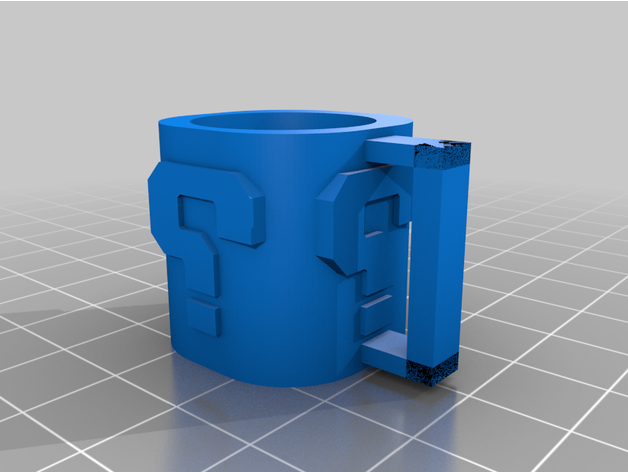 Mario mistero scatola segni loghi luigi super bros 3D print model - Mito3D