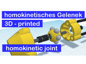 homokinetic joint 3d printing achsenfederung achsschenkel auto achse gelenk homokinetisches karden kugel spiralfeder 3d print model - Mito3D