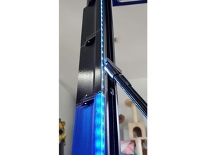 monoprice delta pro lerdge rgb lightstrip holder updated 3d printer parts atom 3 lite mpdp 3d print model - Mito3D