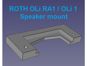 Roth oli ra1 altoparlante parete montare Fai scaffale fratello titolare supporto 3d print model - Mito3D