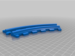 rail 180mm curved playmobil 123 compatible toy & game accessories train 3d print model - Mito3D