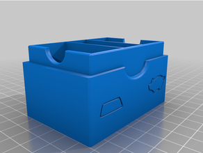 Carcasona pequeña grande caja juegos organizador 3d print model - Mito3D
