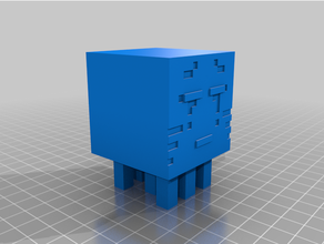 ghast Minecraft sculture bloccare lacrima bianca 3d print model - Mito3D