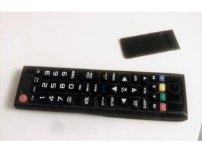 lg smart tv remote 3d printing battery ender 3 hagen petg cover 3d print model - Mito3D