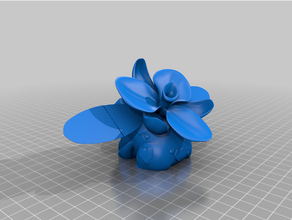 orchidasuar Bulbasaur Geschenk Orchidee day 3d print model - Mito3D