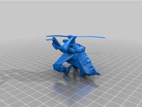 tundran gunship - battalion wars video games helicopter nintendo game wii 3d print model - Mito3D