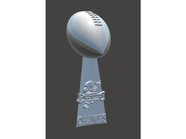 super bowl trophy gotampa bay buccaneers jack0regan nfl tampa vince lombardi 3D print model - Mito3D