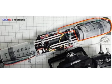 jeringuilla lastre bucear 100cc 38mm Talla crear 1 72 escala rc submarino lalarc 3d print model - Mito3D