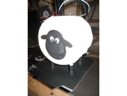 sheep toiletpaper-roll decoration nick groot toilet paper holder roll 3d print model - Mito3D