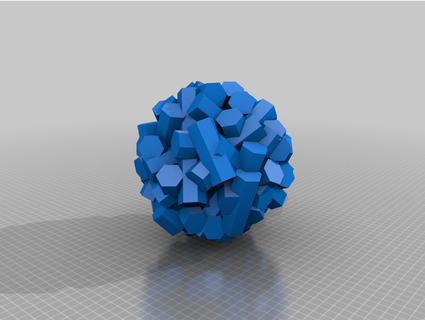 hexagonal ball yoshi0204 flashforge grasshopper math mathematics art sphere 3d print model - Mito3D