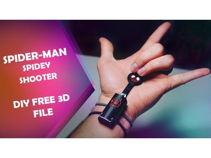 spider man araña tirador bricolaje diy 3d impreso francamente maravilla nerf apuntalar hombre web superhéroe webshooter 3d print model - Mito3D