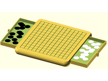 minúsculo juego 9x9 13x13 cajones trozo mejorcallitart 3d print model - Mito3D