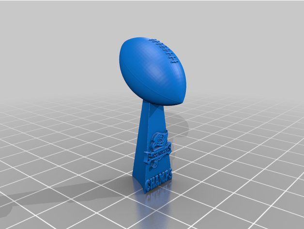 super bol trophée Tampa baie boucaniers jack0regan américain Football nfl vince Lombardi 3D print model - Mito3D