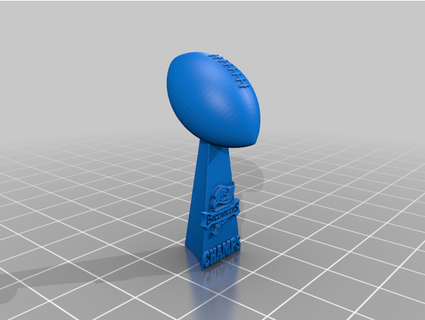 super bowl trophy - tampa bay buccaneers jack0regan american football nfl vince lombardi 3d print model - Mito3D