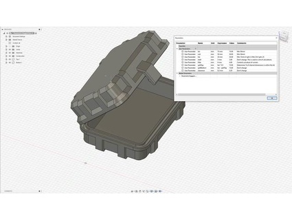 parametrik sağlam Kutu thesamenametwice durum kılıf konteyner depolama 3d print model - Mito3D