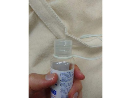 hand sanitizer bottle strap bidesigns covid covid-19 covid19 case holder 3d print model - Mito3D