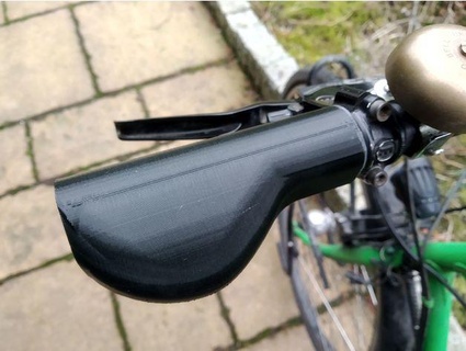 ergonomico bicicletta maniglia bar torcere shifter zefram cochrane alfine rohloff 3d print model - Mito3D