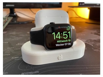 weighted apple stand apple watch + airpods pro frmbch27 airpods airpods pro apple applewatch charger designproject holder slim stand 
