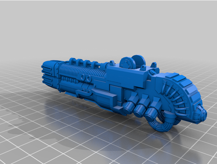 left star malice plasma cannon imperial knight beehaw 3d print model - Mito3D