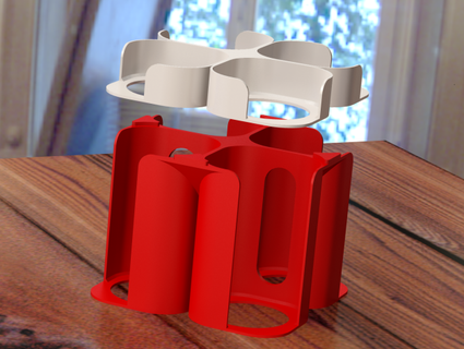 suporte potes fabricante iogurte multi piolho rolleyflex jarra Panela seb Yaourt 3d print model - Mito3D