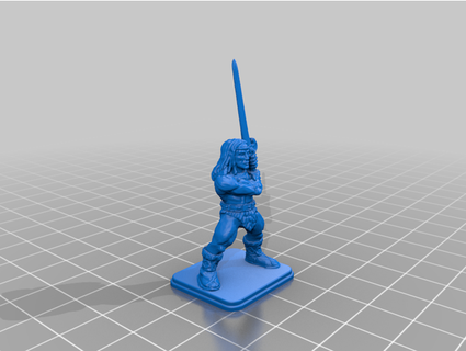 héroïque barbare resculpt xlm2086 vieux marteau guerre 3d print model - Mito3D