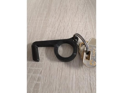 doorknob key chain covid diegogarcia48902 covid19 keychain 3d print model - Mito3D