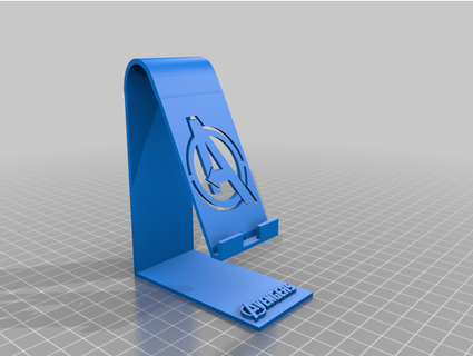avengers phone stand fauxpewdipie iphone marvel 3d print model - Mito3D