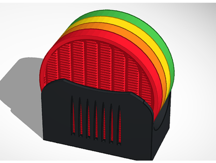bardak altlığı Ayarlamak zenlightn İçmek Drinkcoaster işlevsel hediye 3d print model - Mito3D