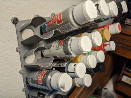 mestiere dipingere bottiglia parete titolare supporto minimo Materiale più veloce stampe brettomi 35mm acrilico 3d print model - Mito3D