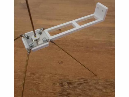 ground plane antenna mount itsybitsy holder 3d print model - Mito3D