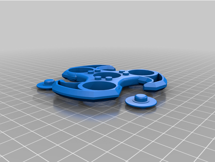 cool lego fidget spinner dannyboy95 cap tri 3d print model - Mito3D