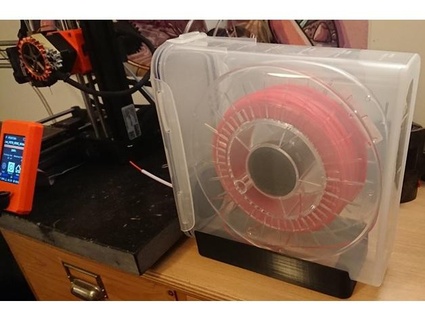 bricolaje diy soltero carrete caja seca bloquear tupperware empaparse Ingenieria alimentar secadora filamento candado polybox sílice gel envase 3d print model - Mito3D