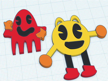 pacman ghost kovabunch toy 3d print model - Mito3D
