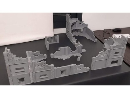 Kriegsspiel Dekor Galindell 40k modular Ruinen Terrain Kriegs Spiele Wargaming Kriegshammer warhammer40k 3d print model - Mito3D