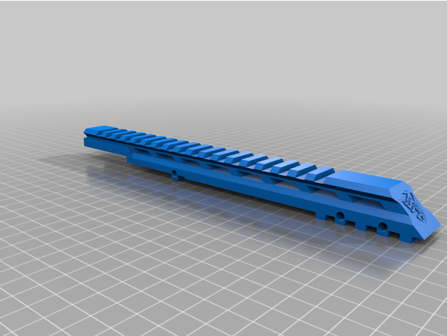 m14 picatiny rail optic mount supermichon airsoft 3D print model - Mito3D