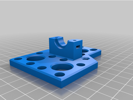 anet a8 e3d carriage adjustable bearing mount coldextruder 3d print model - Mito3D