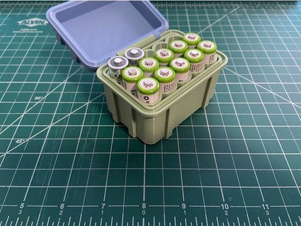 aa battery storage box thesamenametwice 3d print model - Mito3D