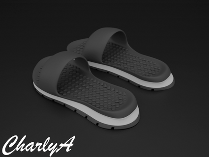 tongs retourner flops Charlya chancla chaussures pantoufle zapatos 3d print model - Mito3D