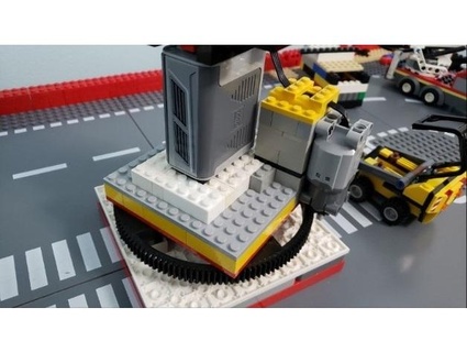 piatto Lego 128 dente Ingranaggio moisfamilytech compatibile tecnico 3d print model - Mito3D