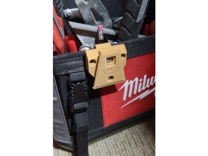 cliptech tool bag mount clip gadget512 milwaukee packout toughbuilt 3d print model - Mito3D