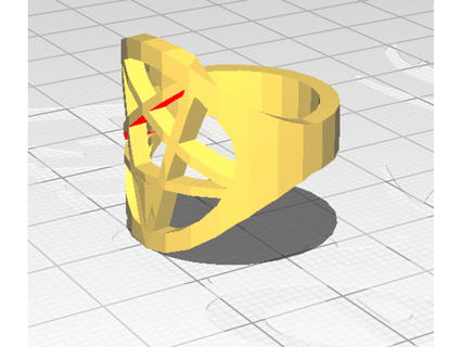 pentagrama anel remixar instruções pai cobra 3d print model - Mito3D