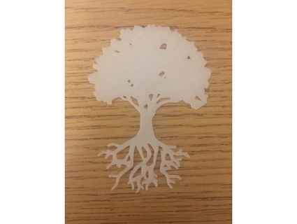tree bookmark ifco oak roots 3d print model - Mito3D