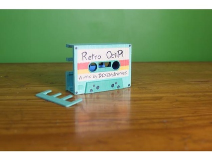 retro cassette tape raspberry pi case diyelectronics 3 3d print model - Mito3D