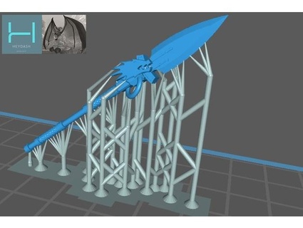 pre-supported spear vulkan leigabar 3dprintable game space marine tabletop gaming wargaming warhammer 40k wh40k 3d print model - Mito3D