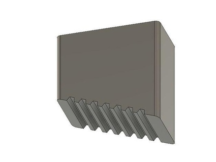 Aluminium Leiter Fuß 40x20mm pptester2 3d print model - Mito3D