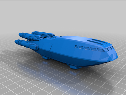 battlestar mk2 shuttle battles philfennessy 3d print model - Mito3D