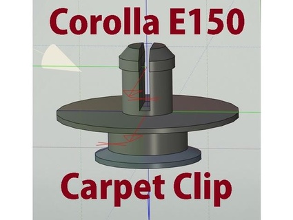 toyota corolla e140 e150 rubber carpet clip maximrad 3d print model - Mito3D